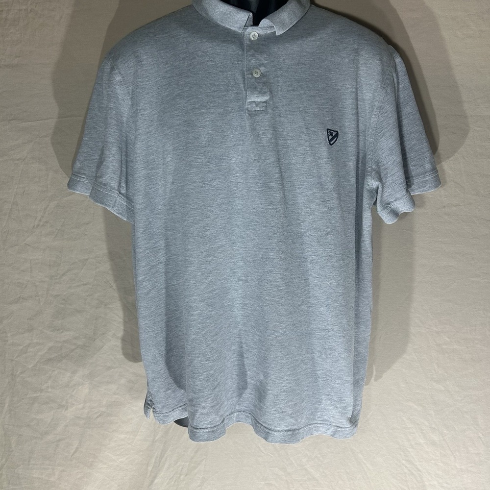 Cremieux Classics Polo Shirt Mens XL Grey Supima‎ Cotton Short Sleeve Logo Golf